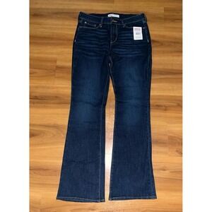 Womens NWT Signature Levi Strauss Mid Rise Stretch Boot Cut Jeans